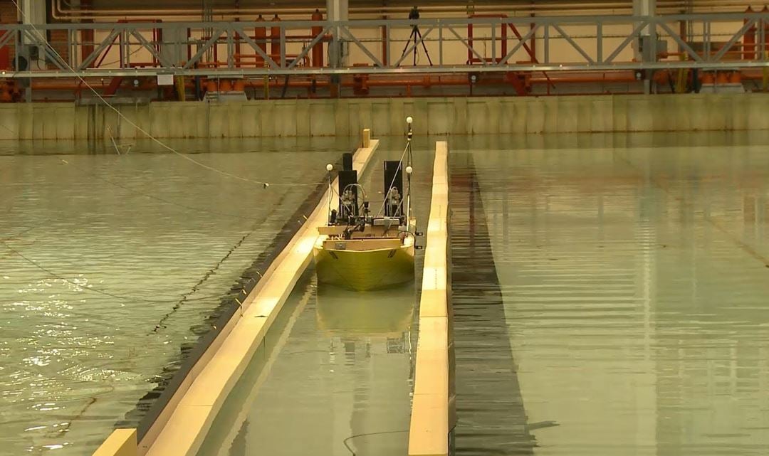 Model of the tunnel in the Ocean Laboratory