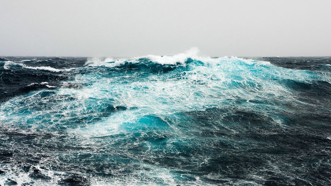 Waves at sea