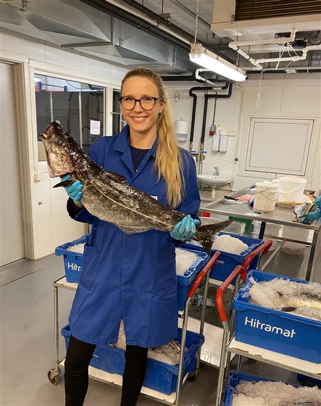 SINTEF-forsker Line Skontorp Meidell har tatt doktorgrad på utnyttelse av restråstoff fra havet. Eller fiskeslo, om du vil. 